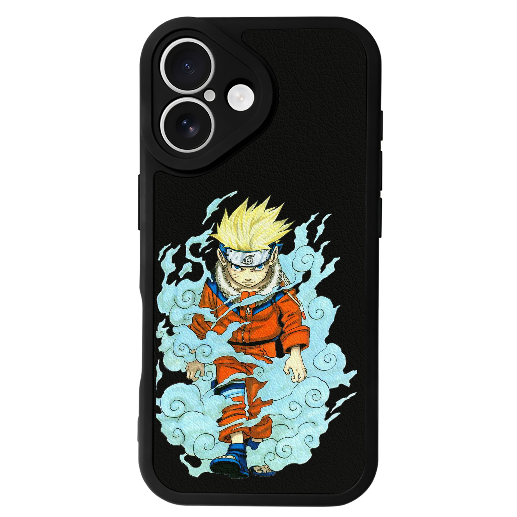（画像用） NARUTO -ナルト- うずまき ナルト Uzumaki Naruto 【iPhone 16シリーズ対応】シリコンスマホケース（レザー調） 材質：シリコン